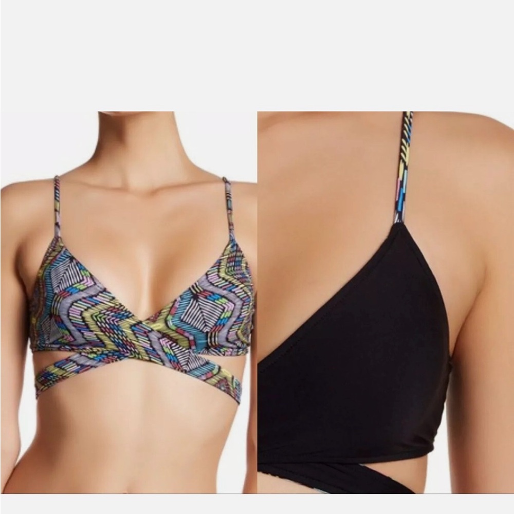 L*Space Colorful Purple Geo Pattern Bikini Set - Picture 12 of 13